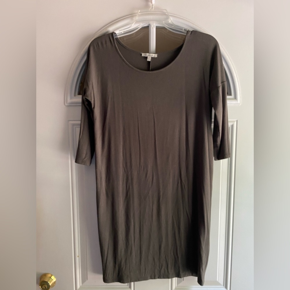 Grey mid length dress